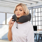 Travel Pillow, Best Memory Foam Neck Pillow Head Support Soft Pillow - Image 4