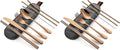 DEVICO Portable Utensils, Travel Camping Cutlery Set, 8-Piece including Knife by DEVICO