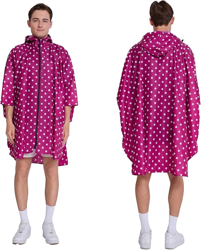 Cloak raincoat Unisex poncho Adult hooded men and women - Image 2