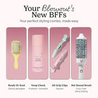 Mane Large Heated Round Brush - 1.77 Inch Thermal Brush for Voluminous Blowouts - Anti-Tangle Bristles, Ionic Technology, Worldwide Voltage - Hair Styling Tools for Medium to Long Hair