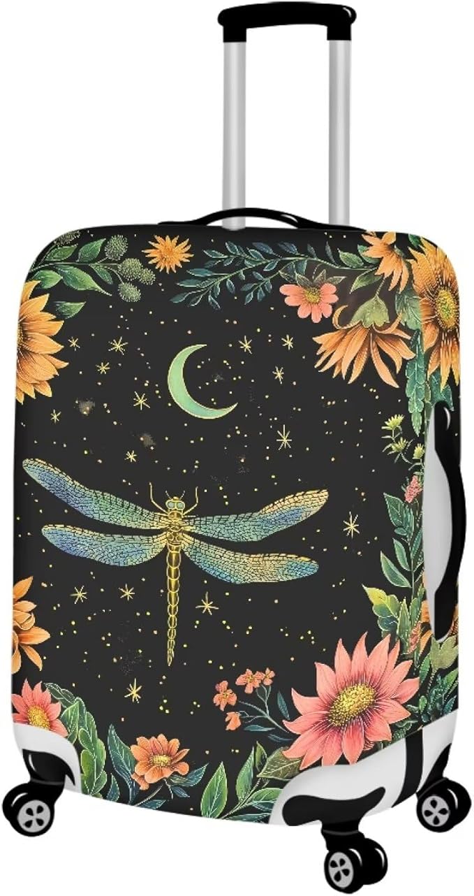 Dragonfly Luggage Cover for Womenn Girl Anti-Scratch Suitcase Covers Fit 30-32 - Image 2