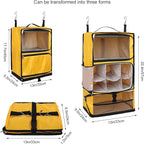 TABITORA Travel Portable Hanging Shelves Closet Organizer Packing Luggage - Image 3