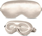 ZIMASILK Adjustable 22 Momme 100% Mulberry Silk Sleep Mask, Upgraded 3D by ZIMASILK