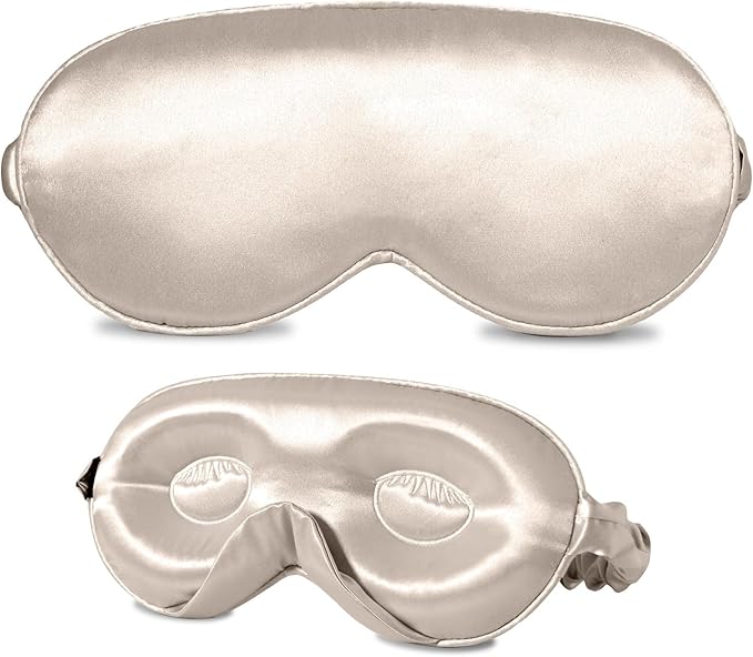 ZIMASILK Adjustable 22 Momme 100% Mulberry Silk Sleep Mask, Upgraded 3D by ZIMASILK