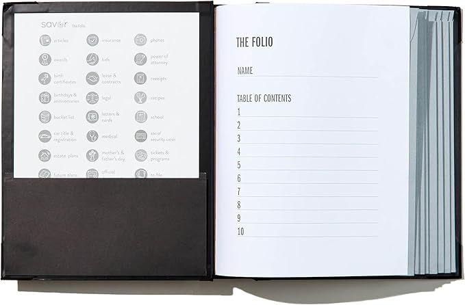 Savor | 2025 Edition The Folio™ Document Organizer | Custom Dyed Cloth-Bound - Image 4