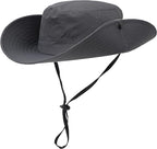 Womens Summer Sun Hat Beach Hat Wide Brim Outdoor UV Protection Hat Foldable - Image 5