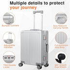 All Aluminum Carry On Luggage 22x14x9 Airline Approved，Hard Shell Carry On - Image 3