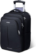 Rolling Backpack for Adults, 17 Inch Waterproof Underseat Carry On Luggage by Lekespring