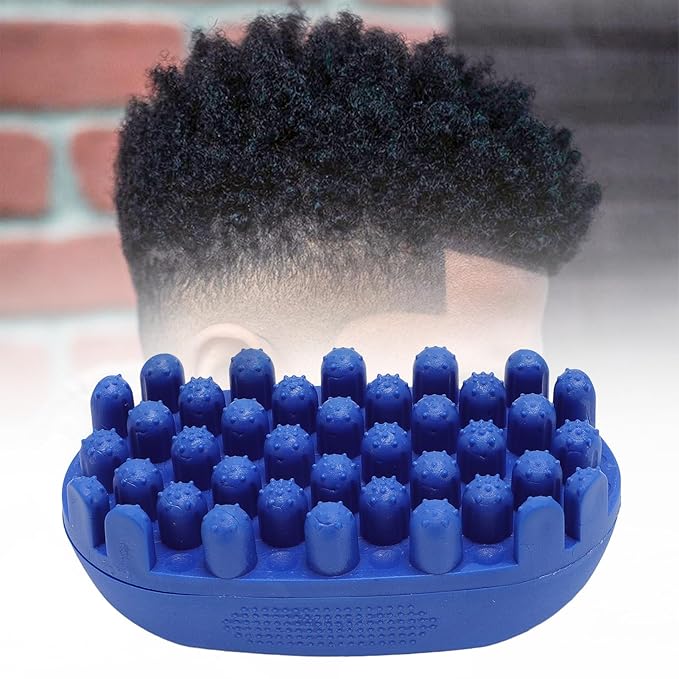 Silicone Twist King Hair Brush : Afro Comb for Wavy Curly Hair, Ergonomic Hair Styling Tool Washable Easy to Use