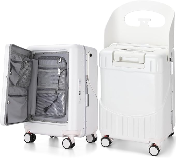 20 Inch Ride on Luggage with Seat by Bulyoou