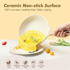 SENSARTE Ceramic Cookware Set, Pots and Pans Set Non stick, 14-Piece Induction - Image 2