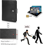 Polare Luxury RFID Blocking Leather Passport Holder Travel Wallet - Image 6