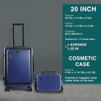 Luggage Sets 3 Piece, 22 Inch Carry on Luggage and 24 Inch Suitcases - Image 2