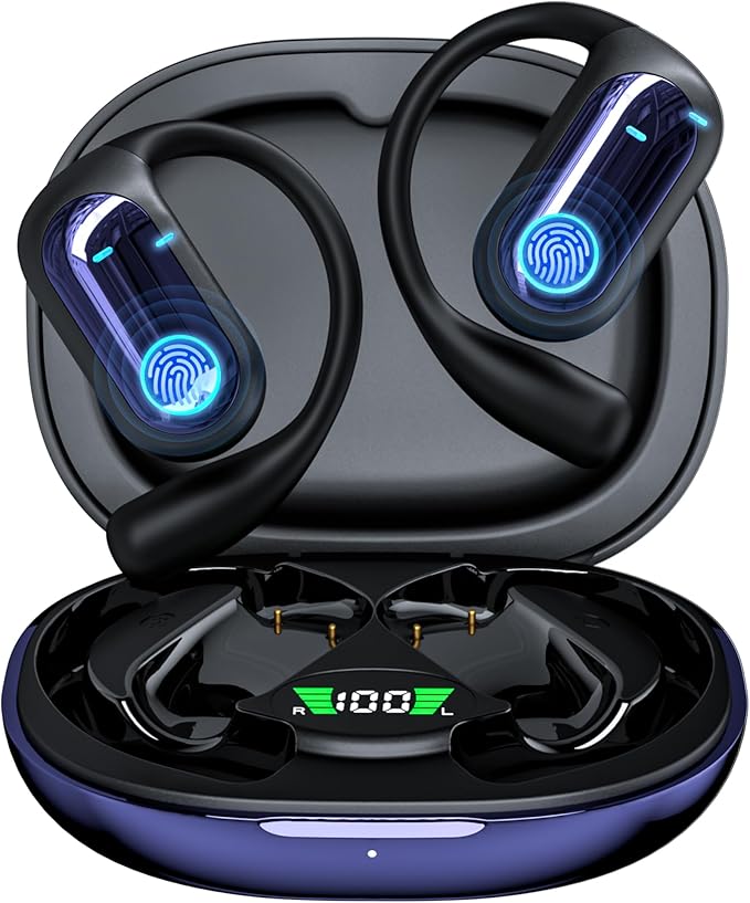 168 Languages AI Live Translation Earbuds, 4-in-1 Smart Mode Bluetooth 5.4 by Unknown
