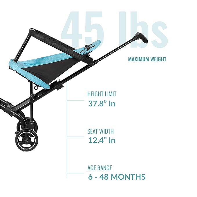 Dream On Me Lightweight and Compact Coast Rider Stroller - Image 3