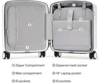 Hanke 16 Inch Underseat Carry On Luggage, Airline-Approved Hard Shell Small - Image 7