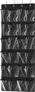 Simple Houseware 24 Pockets Large Clear Pockets Over The Door Hanging Shoe by SimpleHouseware