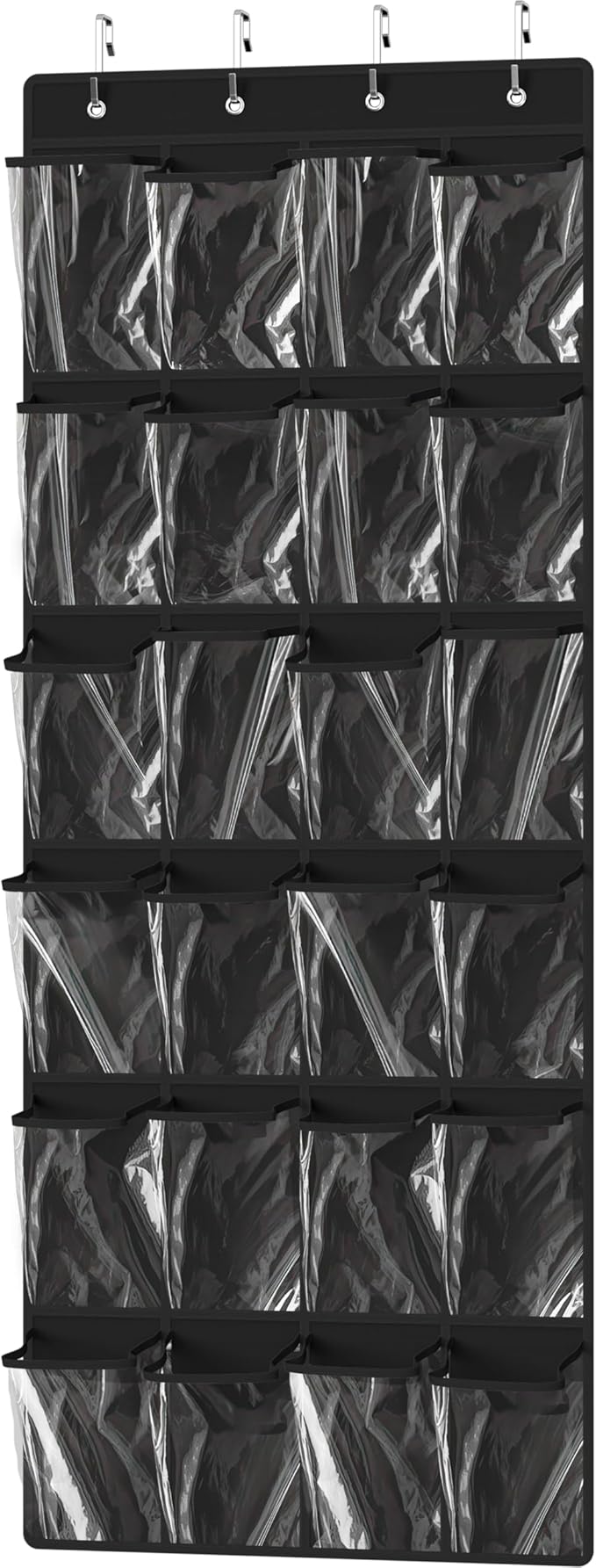 Simple Houseware 24 Pockets Large Clear Pockets Over The Door Hanging Shoe by SimpleHouseware
