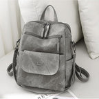 PU Leather Backpack Purse for Women Fashion Multipurpose Design Handbag Ladies - Image 4