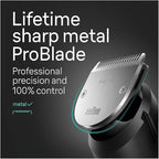 Braun All-in-One Style Kit Series 7 7410, 8-in-1 Trimmer for Men with Beard Trimmer, Body Trimmer for Manscaping, Hair Clippers & More, Sharpest Blade, 40 Length Settings, Waterproof