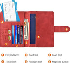 Eoehro Passport Holder for Travel Essentials, Passport Wallet Cover Case for - Image 3