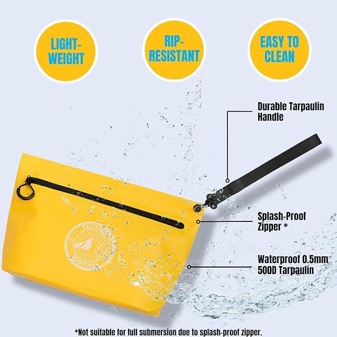 Tactiko Heavy-Duty Splash Water Resistant Zipper Pouches - 3L Hold-All - Image 6