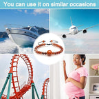 Sureio 6 Pcs Motion Sickness Bands Bracelet Anti Nausea Adjustable Wristband - Image 3