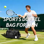 Leather Sports Gym Tote Bag - Image 3
