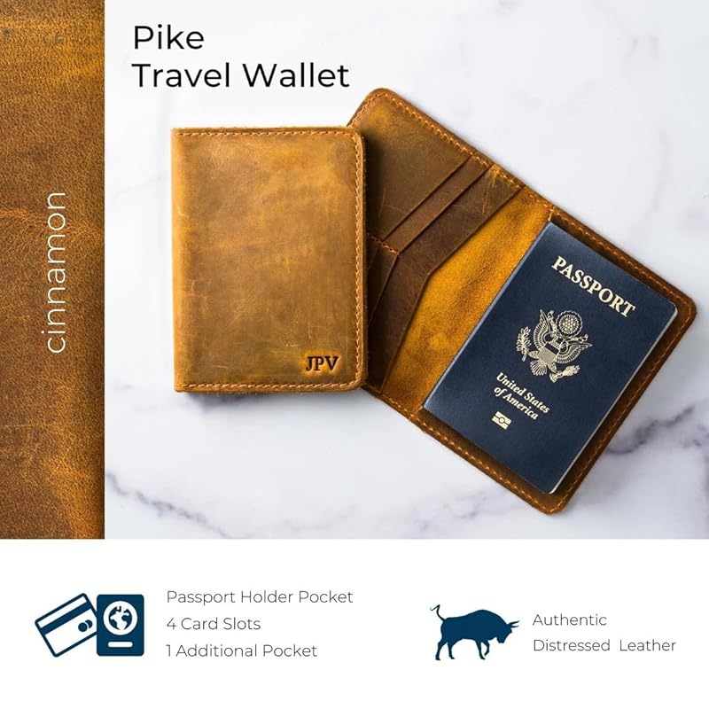 PEGAI Handcrafted Leather Passport Wallet - Image 5