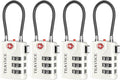 Search Alert TSA Approved Travel Combination Luggage Cable Locks by TRAVOCE