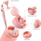 TakeToday Collapsible Water Bottles 20oz, Leak Proof, Foldable Silicone Travel - Image 4