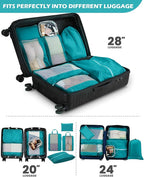 Gonex 8 Set Compression Packing Cubes, Expandable Mesh Organizer - Image 7