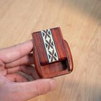 1pcs Handcrafted Wooden Pill Case - Image 7