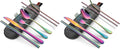 DEVICO Portable Utensils, Travel Camping Cutlery Set, 8-Piece including Knife by DEVICO