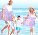 Tagitary Mesh Beach Bag with Zipper Large Beach Tote Waterproof Sandproof with - Image 7