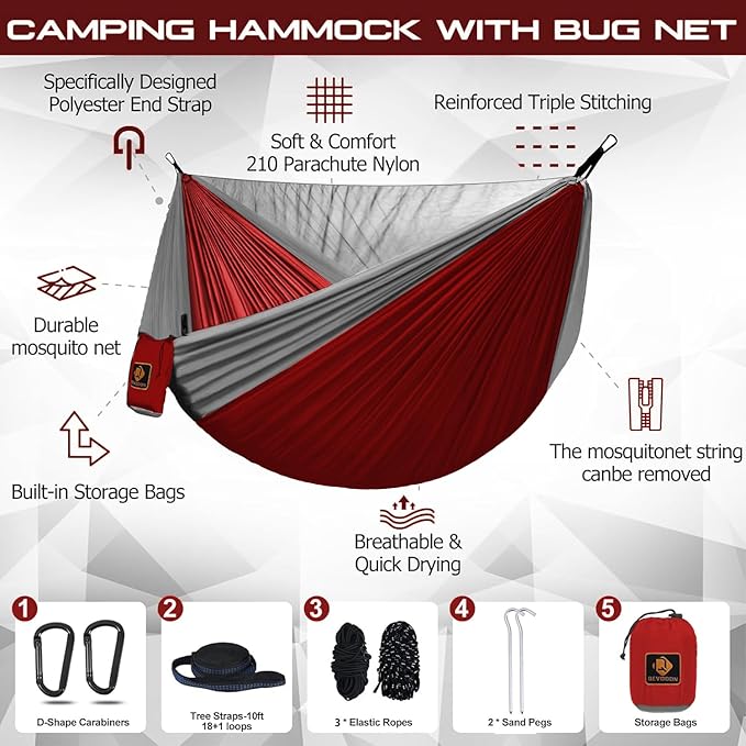 Camping Hammock, Portable Hammocks - Image 2