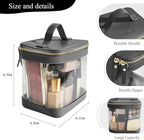 ROWNYEON Clear Makeup Case Toiletry Bag Multipurpose Travel Makeup Train Case - Image 5
