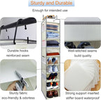 Large-Sized Hanging Shoe Organizer 10-Shelf, Sturdy Hanging Closet Organizer - Image 4