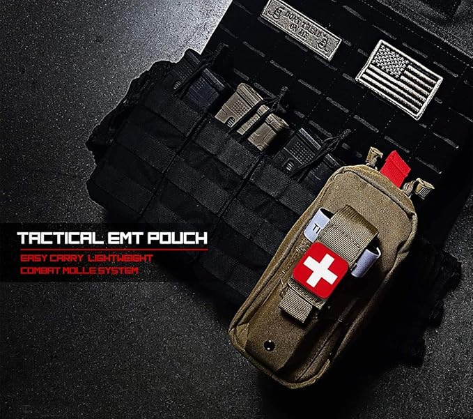 Tourniquet Pouch, Portable IFAK Pouch Small Trauma Medical Kit Tactical First - Image 5
