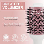 Blow Dryer Brush Hair Dryer Brush in One, 4-in-1 Styler Volumizer with Oval Titanium Barrel, Hot Air Ionic Straightener for Smooth Frizz-Free Volume