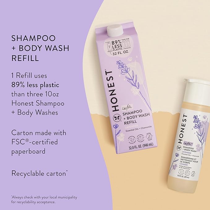 The Honest Company 2-in-1 Cleansing Shampoo + Body Wash Refill Carton | Gentle - Image 3