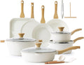 SENSARTE Nonstick Ceramic Cookware Set 23-Piece, Healthy Pots and Pans Set by SENSARTE