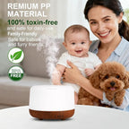 300ML Essential Oil Diffuser for Home, Aromatherapy Diffuser with Remote Control, 7-Color LED Light and 4 Timers, Quiet Auto-Off, Easy to Use for Bedroom Office