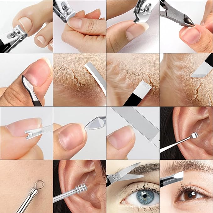 Manicure Set Professional Nail Clippers Pedicure Kit - Image 7