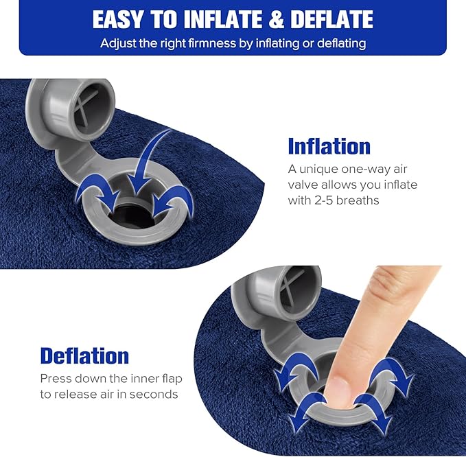 Rewondah Inflatable Travel Pillow - Image 5