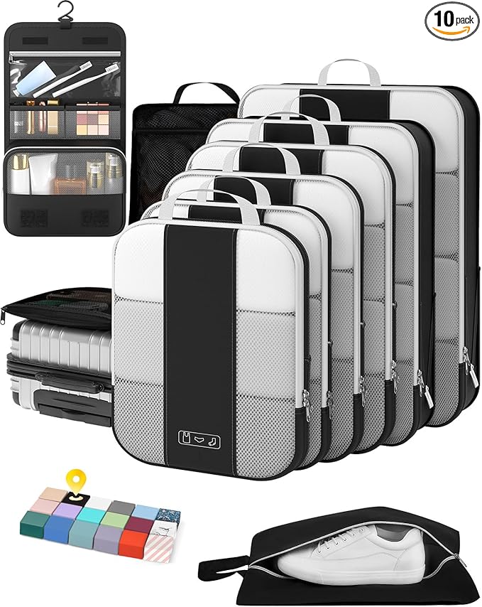 10 Set Compression Packing Cubes by OlarHike