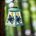 Butterfly Solar Lantern with Shepherd Hook, Outdoor Hanging Metal LED Garden - Image 6