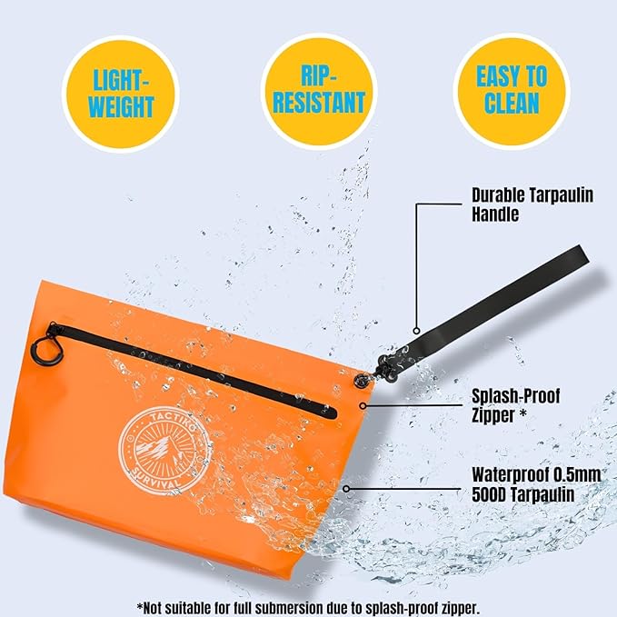 Tactiko Heavy-Duty Splash Water Resistant Zipper Pouches - 3L Hold-All - Image 7