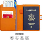 Melsbrinna Premium Leather Passport Holder Covers Case, Waterproof Rfid - Image 2