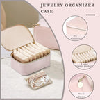 Jewelry Box Organizer for Women, Small Travel Jewelry Case, Mini Travel Jewelry - Image 4